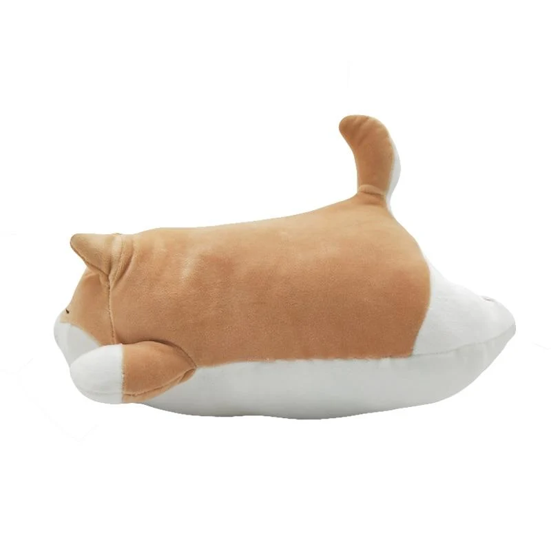 Süßes Corgi-Hundepuppenkissen, Shiba Inu-Plüschtier mit schlafender Puppe, Kuscheltierkissen, Geschenk für Baby, 35 cm