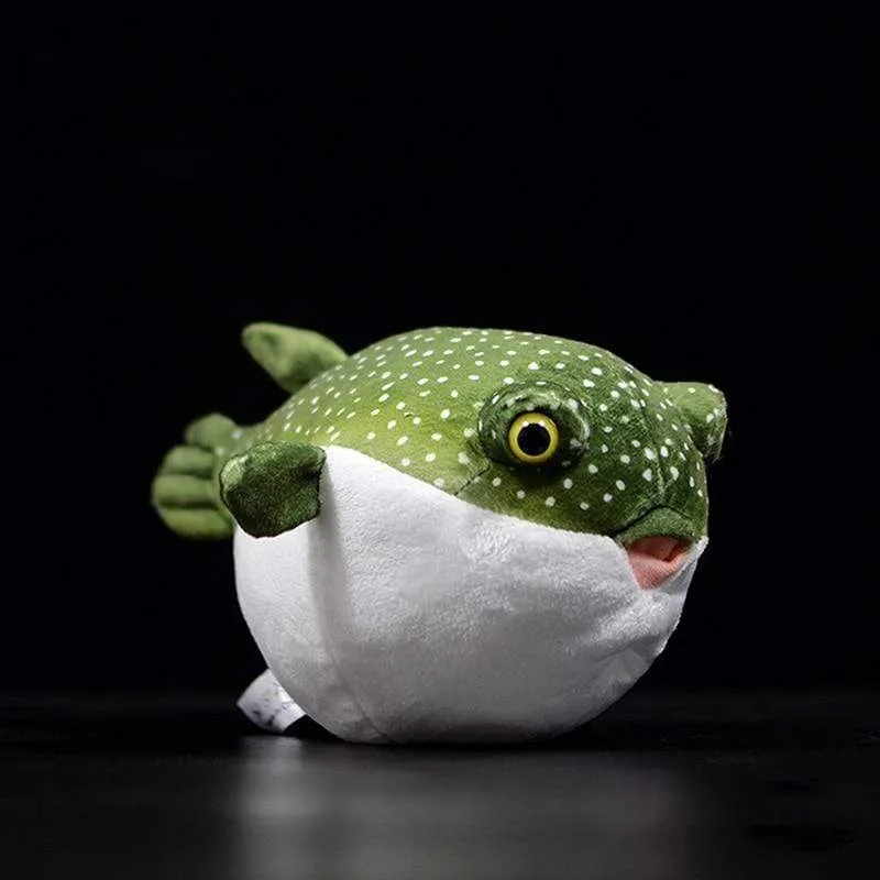 Echtes Kugelfisch-Plüschtier, lebensechte Meerestiere, Kugelfische, Stofftiere, weiche Aquarienfische, Puppen, Geschenke für Kinder
