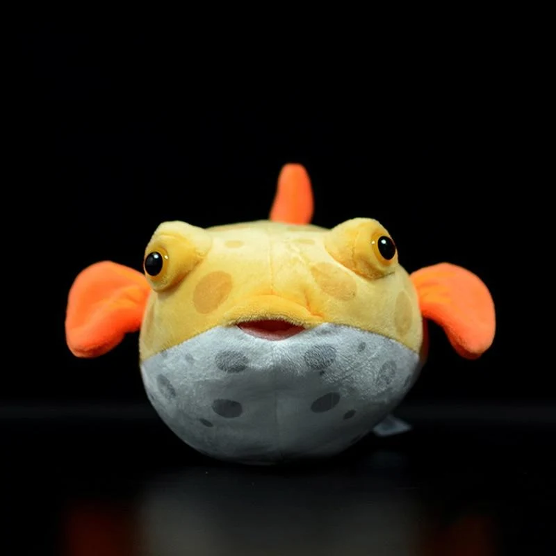 Echtes Kugelfisch-Plüschtier, lebensechte Meerestiere, Kugelfische, Stofftiere, weiche Aquarienfische, Puppen, Geschenke für Kinder