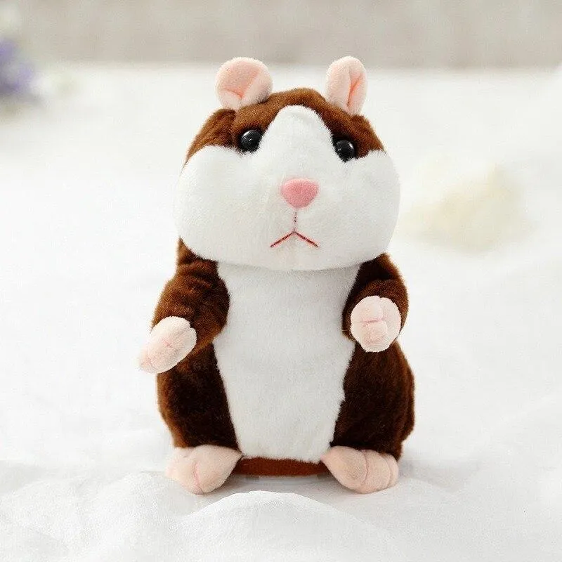 16cm Schöne Reden Hamster Sprechen Sprechen Sound Rekord Wiederholen Gefüllte Plüsch Tier Kawaii Hamster Spielzeug