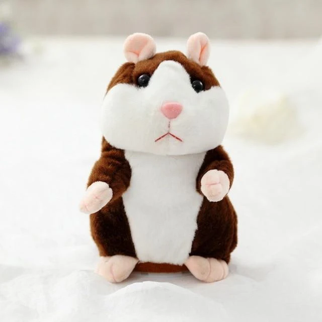 16cm Schöne Reden Hamster Sprechen Sprechen Sound Rekord Wiederholen Gefüllte Plüsch Tier Kawaii Hamster Spielzeug