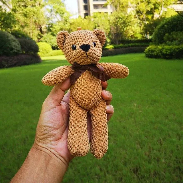 Cartoon Teddybär Kaninchen Plüschtiere Netter Hase Schlüsselanhänger Anhänger Puppe Weiches Stofftier Plüschtier Hochzeit Geburtstag Dekor