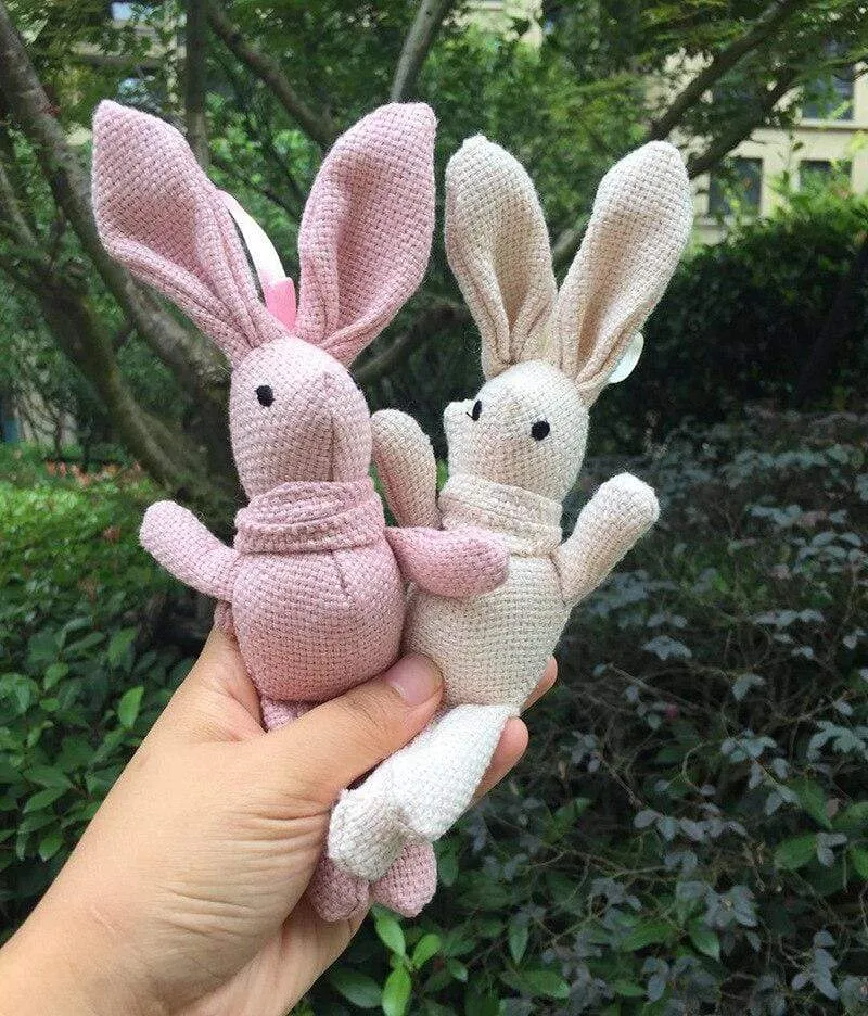 Cartoon Teddybär Kaninchen Plüschtiere Netter Hase Schlüsselanhänger Anhänger Puppe Weiches Stofftier Plüschtier Hochzeit Geburtstag Dekor