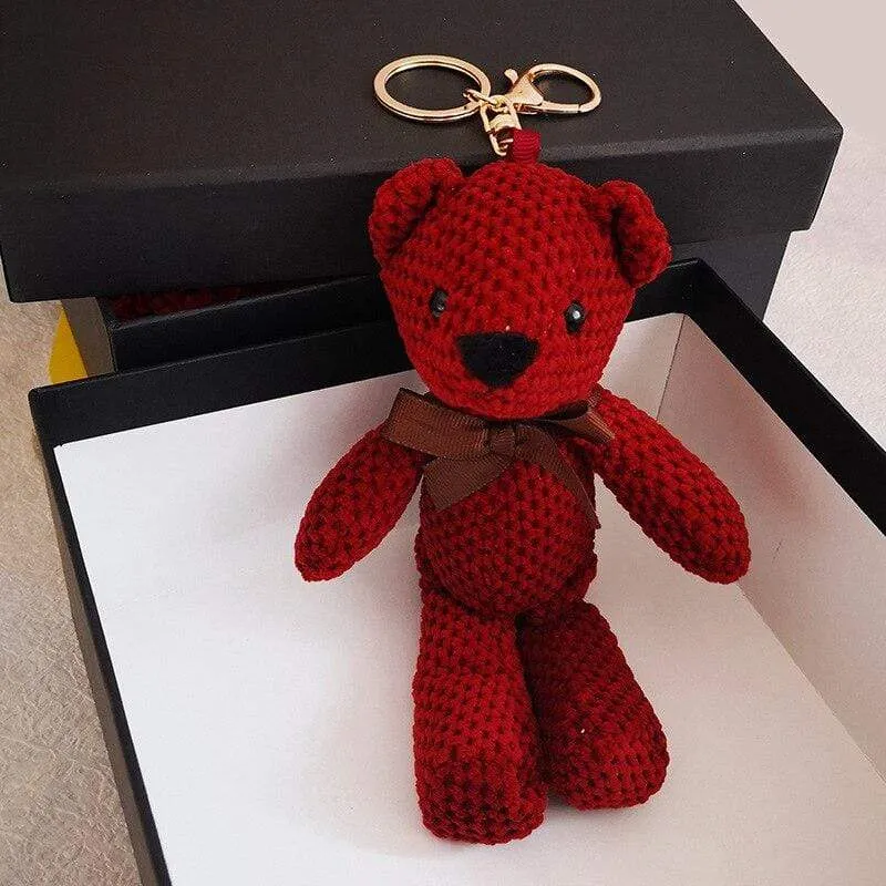 Cartoon Teddybär Kaninchen Plüschtiere Netter Hase Schlüsselanhänger Anhänger Puppe Weiches Stofftier Plüschtier Hochzeit Geburtstag Dekor