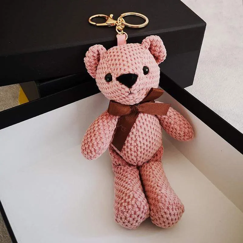 Cartoon Teddybär Kaninchen Plüschtiere Netter Hase Schlüsselanhänger Anhänger Puppe Weiches Stofftier Plüschtier Hochzeit Geburtstag Dekor