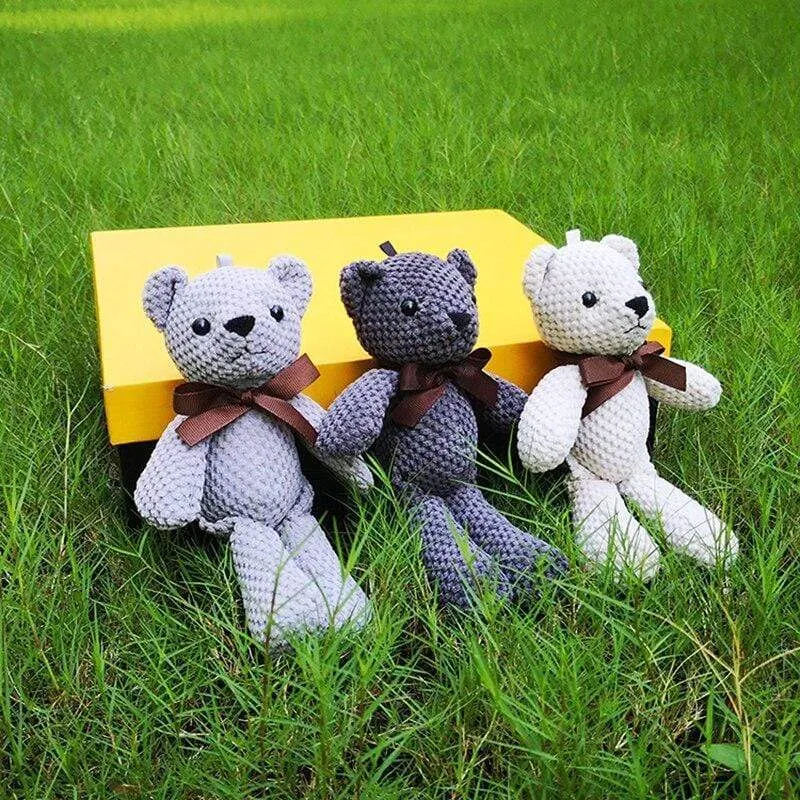 Cartoon Teddybär Kaninchen Plüschtiere Netter Hase Schlüsselanhänger Anhänger Puppe Weiches Stofftier Plüschtier Hochzeit Geburtstag Dekor