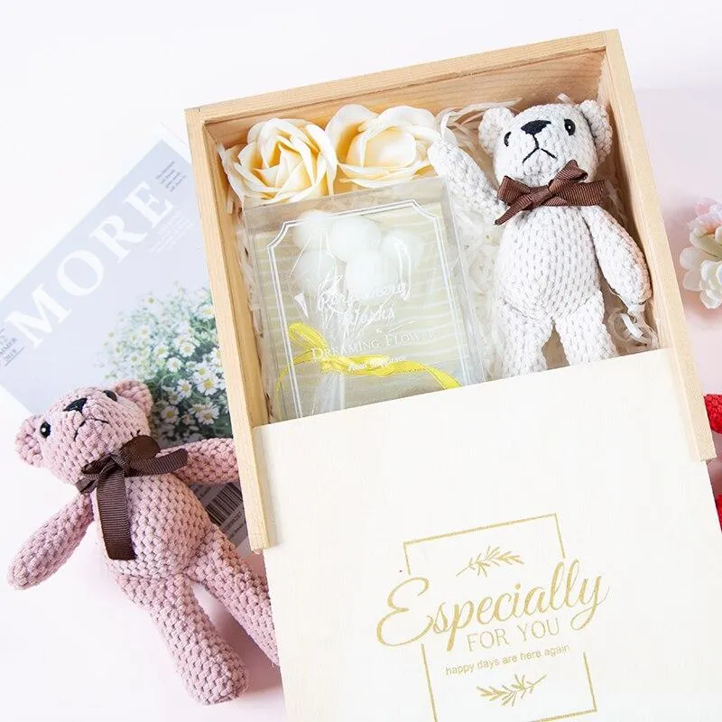 Cartoon Teddybär Kaninchen Plüschtiere Netter Hase Schlüsselanhänger Anhänger Puppe Weiches Stofftier Plüschtier Hochzeit Geburtstag Dekor