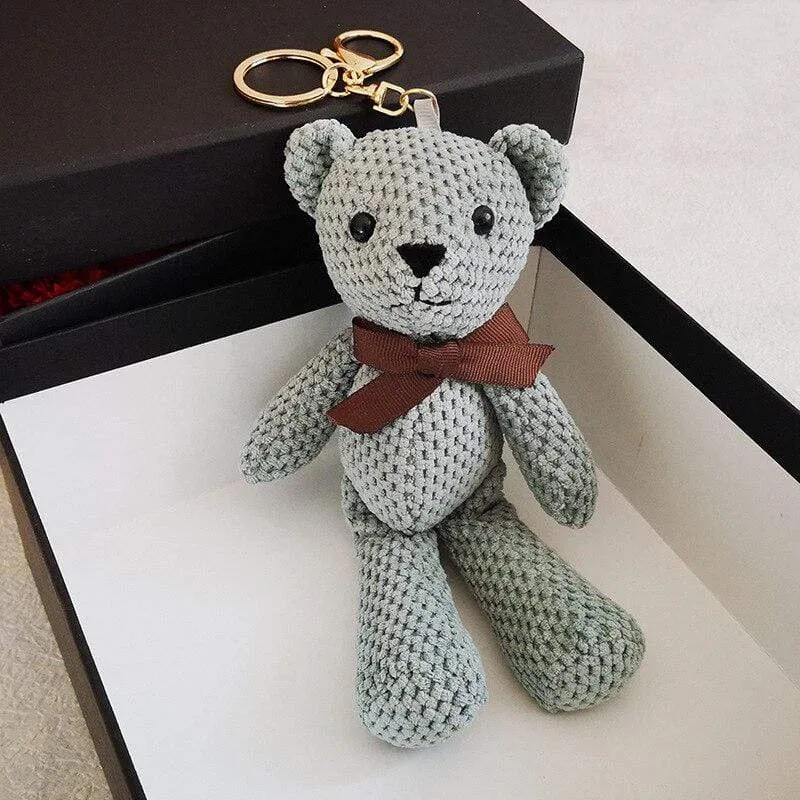 Cartoon Teddybär Kaninchen Plüschtiere Netter Hase Schlüsselanhänger Anhänger Puppe Weiches Stofftier Plüschtier Hochzeit Geburtstag Dekor