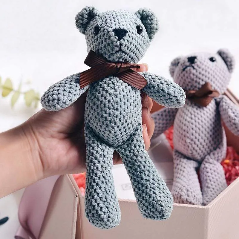 Cartoon Teddybär Kaninchen Plüschtiere Netter Hase Schlüsselanhänger Anhänger Puppe Weiches Stofftier Plüschtier Hochzeit Geburtstag Dekor