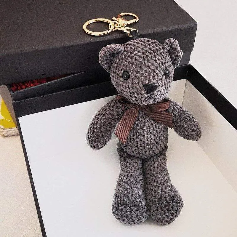 Cartoon Teddybär Kaninchen Plüschtiere Netter Hase Schlüsselanhänger Anhänger Puppe Weiches Stofftier Plüschtier Hochzeit Geburtstag Dekor