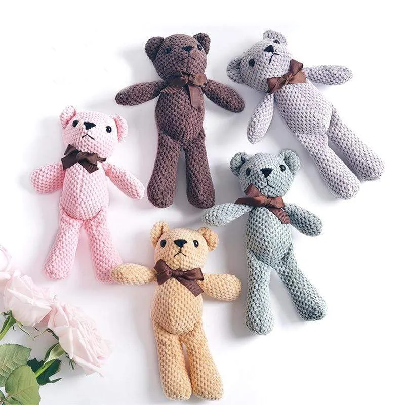 Cartoon Teddybär Kaninchen Plüschtiere Netter Hase Schlüsselanhänger Anhänger Puppe Weiches Stofftier Plüschtier Hochzeit Geburtstag Dekor