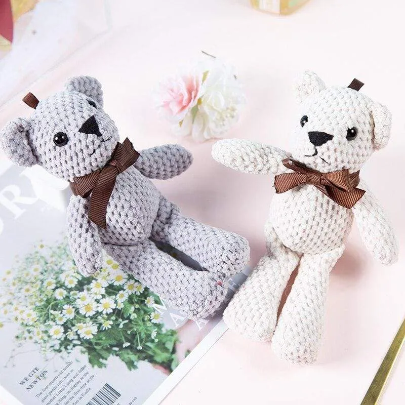 Cartoon Teddybär Kaninchen Plüschtiere Netter Hase Schlüsselanhänger Anhänger Puppe Weiches Stofftier Plüschtier Hochzeit Geburtstag Dekor