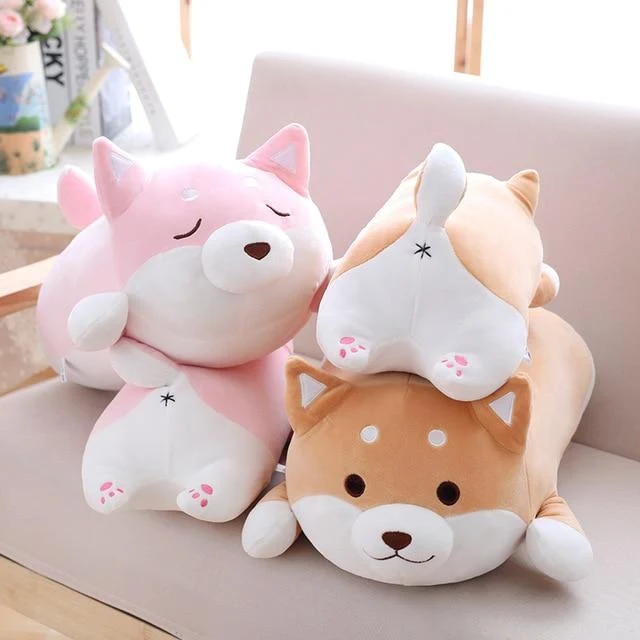 36/55 Cute Fat Shiba Inu Hund Plüschtier Gefüllte Weiche Kawaii Tier Cartoon Kissen Schönes Geschenk für Kinder Baby Kinder Gute Qualität