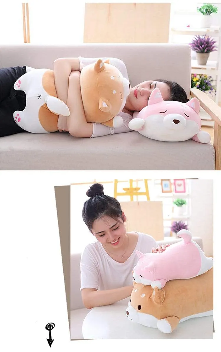 36/55 Cute Fat Shiba Inu Hund Plüschtier Gefüllte Weiche Kawaii Tier Cartoon Kissen Schönes Geschenk für Kinder Baby Kinder Gute Qualität