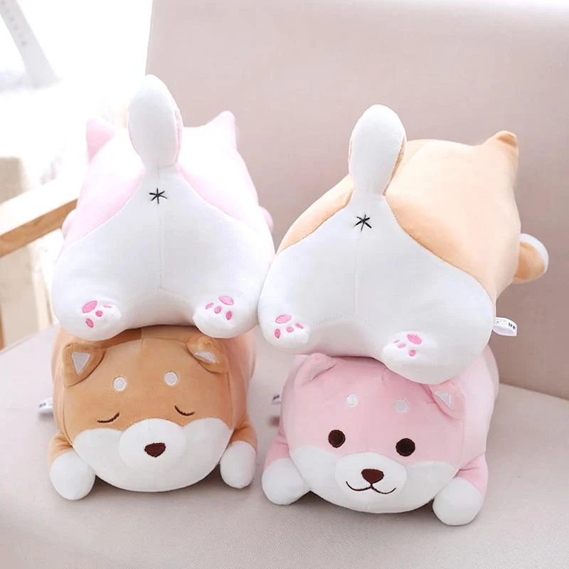 36/55 Cute Fat Shiba Inu Hund Plüschtier Gefüllte Weiche Kawaii Tier Cartoon Kissen Schönes Geschenk für Kinder Baby Kinder Gute Qualität