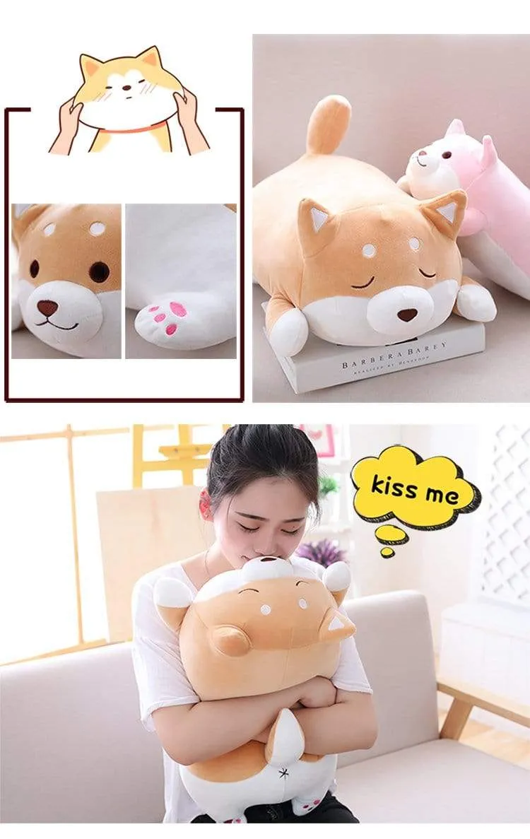 36/55 Cute Fat Shiba Inu Hund Plüschtier Gefüllte Weiche Kawaii Tier Cartoon Kissen Schönes Geschenk für Kinder Baby Kinder Gute Qualität