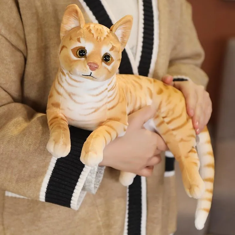 Simulation Kissen Katze Plüschtiere Realistische Tier Haustier Kinder Dekoration Urlaub Weihnachtsgeschenk