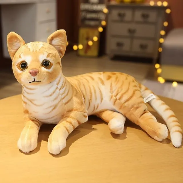 Simulation Kissen Katze Plüschtiere Realistische Tier Haustier Kinder Dekoration Urlaub Weihnachtsgeschenk