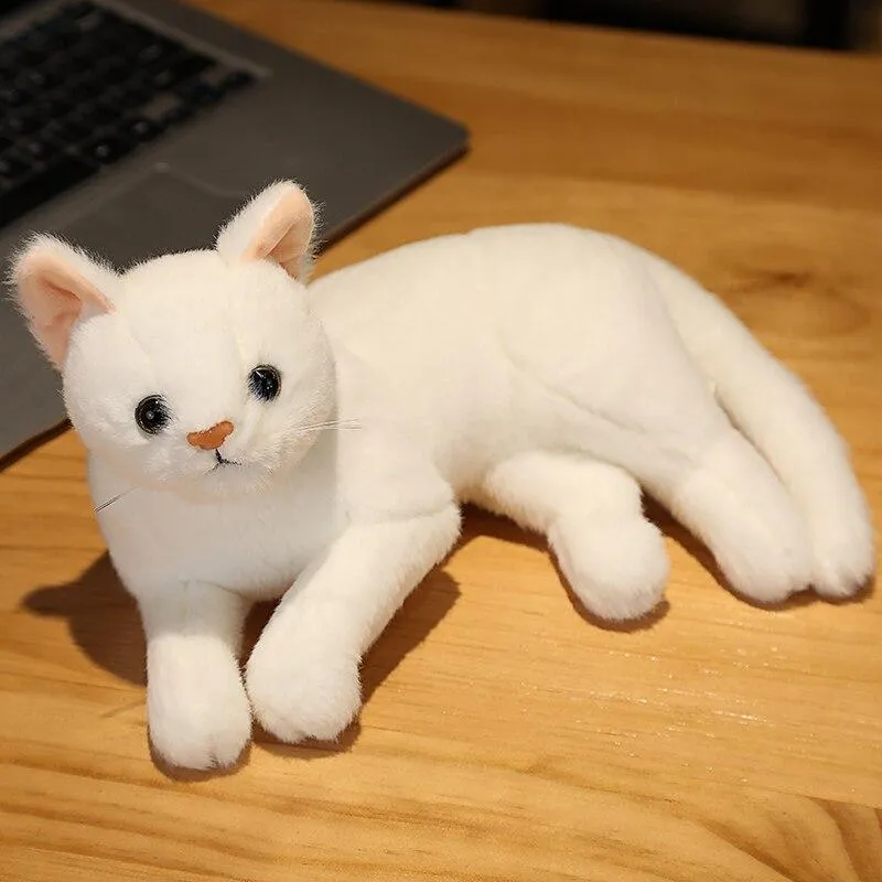 Simulation Kissen Katze Plüschtiere Realistische Tier Haustier Kinder Dekoration Urlaub Weihnachtsgeschenk