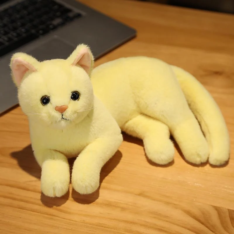 Simulation Kissen Katze Plüschtiere Realistische Tier Haustier Kinder Dekoration Urlaub Weihnachtsgeschenk
