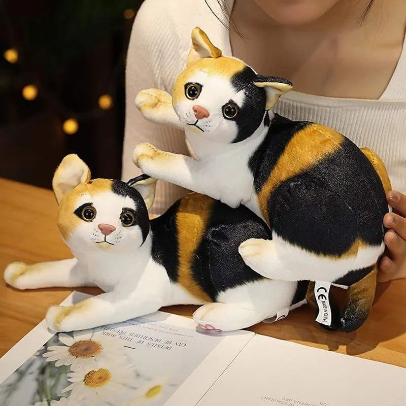 Simulation Kissen Katze Plüschtiere Realistische Tier Haustier Kinder Dekoration Urlaub Weihnachtsgeschenk