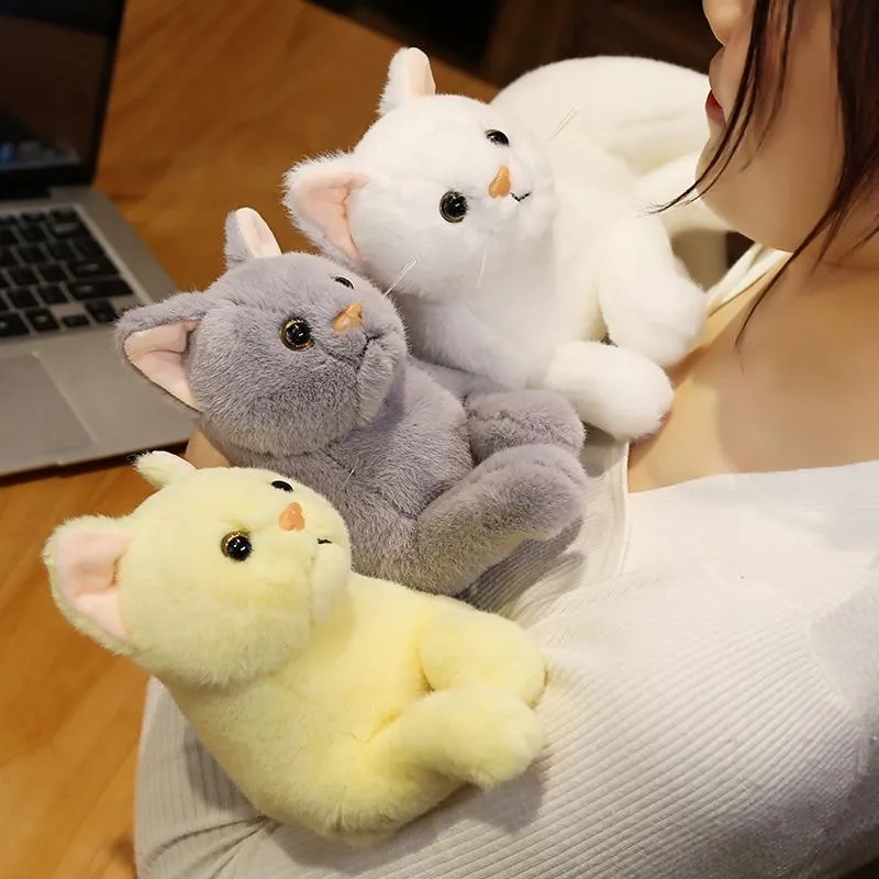 Simulation Kissen Katze Plüschtiere Realistische Tier Haustier Kinder Dekoration Urlaub Weihnachtsgeschenk