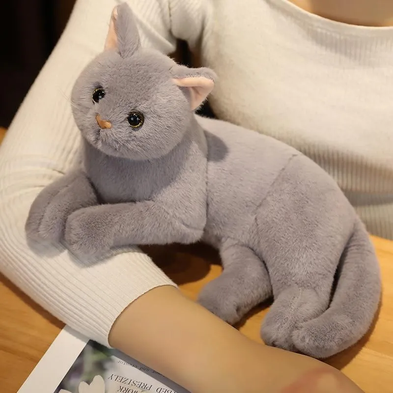 Simulation Kissen Katze Plüschtiere Realistische Tier Haustier Kinder Dekoration Urlaub Weihnachtsgeschenk