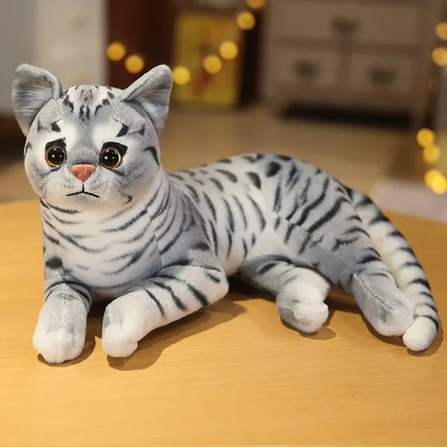 Simulation Kissen Katze Plüschtiere Realistische Tier Haustier Kinder Dekoration Urlaub Weihnachtsgeschenk