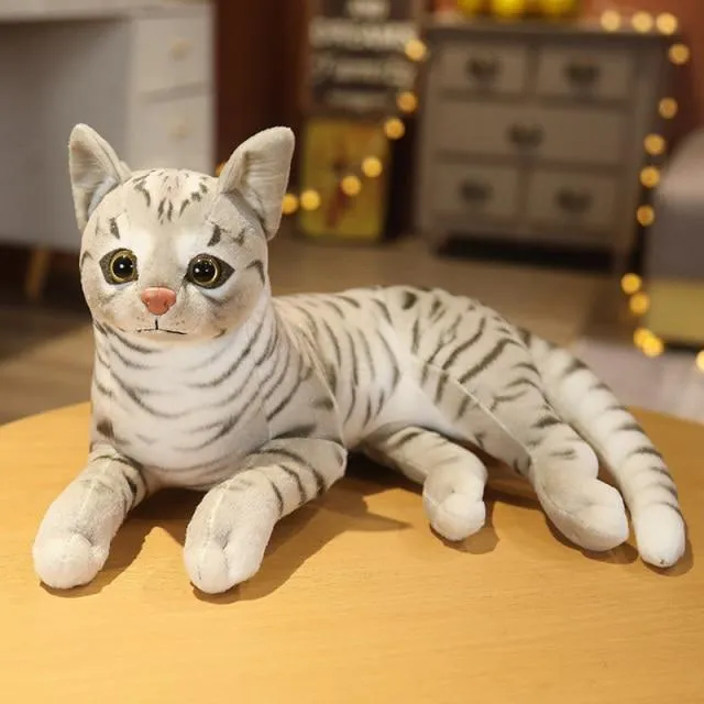 Simulation Kissen Katze Plüschtiere Realistische Tier Haustier Kinder Dekoration Urlaub Weihnachtsgeschenk