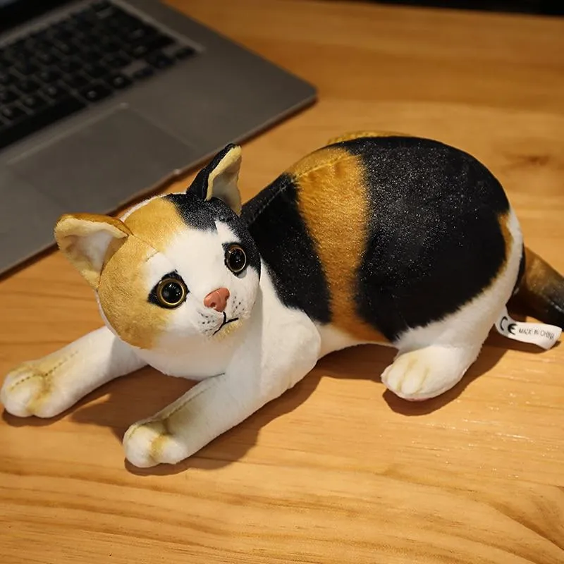 Simulation Kissen Katze Plüschtiere Realistische Tier Haustier Kinder Dekoration Urlaub Weihnachtsgeschenk