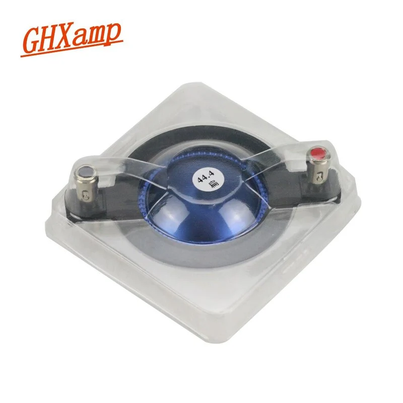 GHXAMP 44.4 mm Flachdraht-Hochtöner-Lautsprecher, Schwingspule, blaue Folie, Aluminium, mit 44.4-Kern-Hochtöner-Treiberzubehör