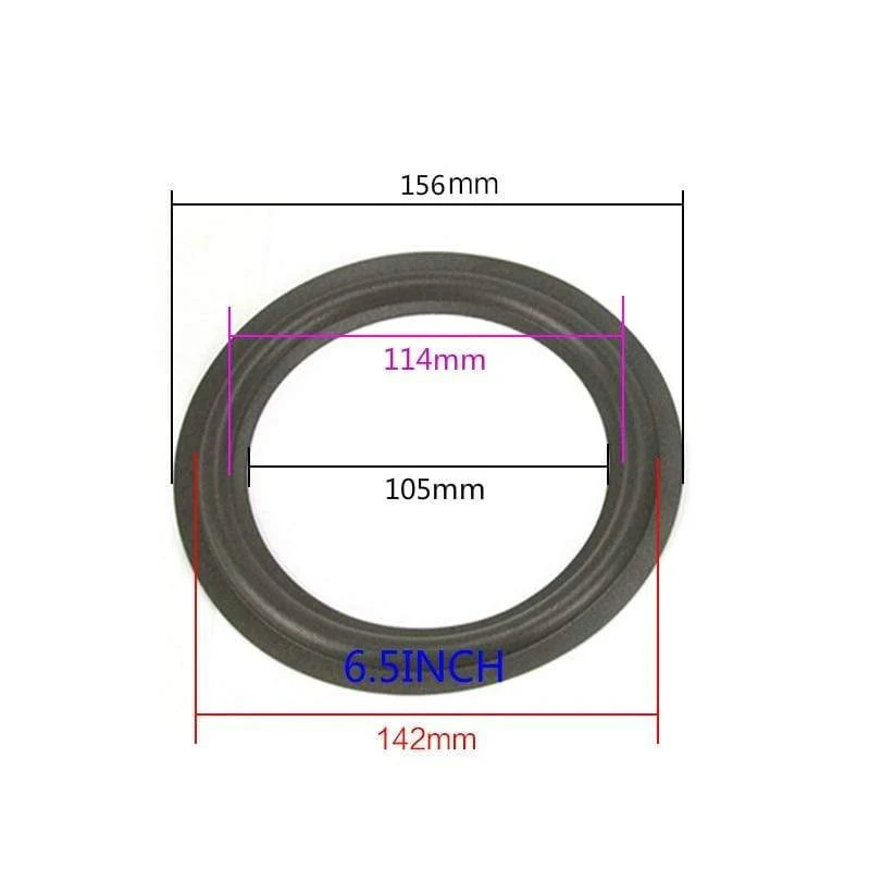 GHXAMP 2PCS Lautsprecher Schaum Reparatur Falten Rand Ring Subwoofer Lautsprecher Reparatur Zubehör DIY 5 ZOLL 6.5 ZOLL 8 ZOLL 10 12 ZOLL