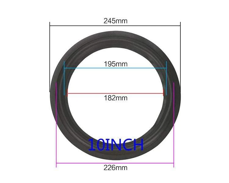 GHXAMP 2PCS Lautsprecher Schaum Reparatur Falten Rand Ring Subwoofer Lautsprecher Reparatur Zubehör DIY 5 ZOLL 6.5 ZOLL 8 ZOLL 10 12 ZOLL