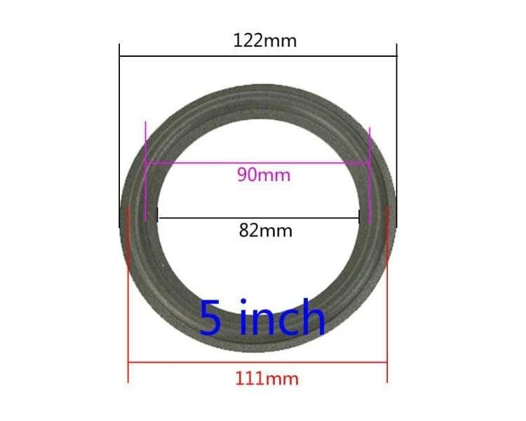 GHXAMP 2PCS Lautsprecher Schaum Reparatur Falten Rand Ring Subwoofer Lautsprecher Reparatur Zubehör DIY 5 ZOLL 6.5 ZOLL 8 ZOLL 10 12 ZOLL