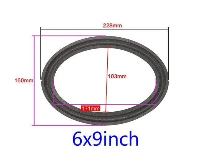 GHXAMP 2PCS Lautsprecher Schaum Reparatur Falten Rand Ring Subwoofer Lautsprecher Reparatur Zubehör DIY 5 ZOLL 6.5 ZOLL 8 ZOLL 10 12 ZOLL
