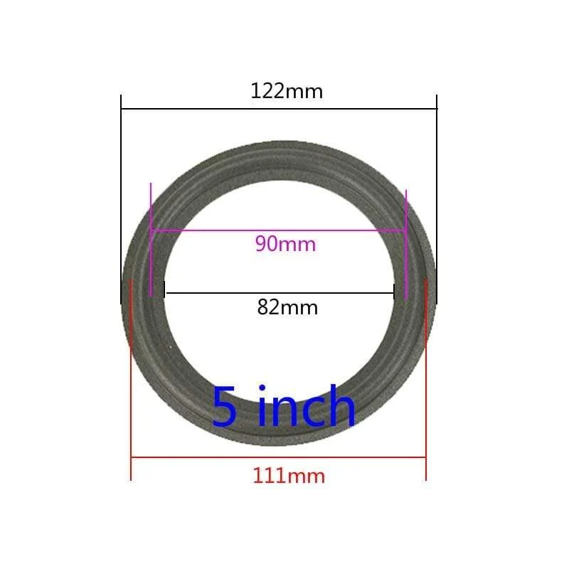 GHXAMP 2PCS Lautsprecher Schaum Reparatur Falten Rand Ring Subwoofer Lautsprecher Reparatur Zubehör DIY 5 ZOLL 6.5 ZOLL 8 ZOLL 10 12 ZOLL