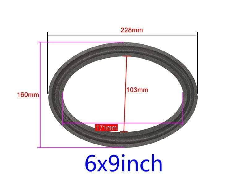 GHXAMP 2PCS Lautsprecher Schaum Reparatur Falten Rand Ring Subwoofer Lautsprecher Reparatur Zubehör DIY 5 ZOLL 6.5 ZOLL 8 ZOLL 10 12 ZOLL