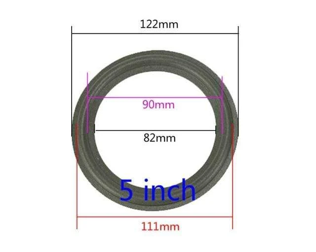 GHXAMP 2PCS Lautsprecher Schaum Reparatur Falten Rand Ring Subwoofer Lautsprecher Reparatur Zubehör DIY 5 ZOLL 6.5 ZOLL 8 ZOLL 10 12 ZOLL