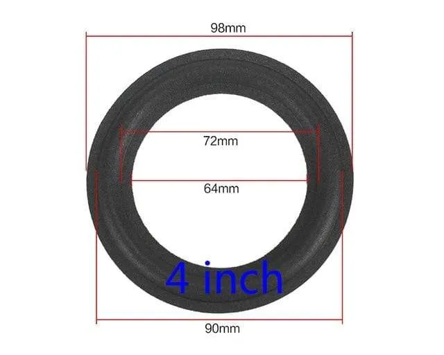 GHXAMP 2PCS Lautsprecher Schaum Reparatur Falten Rand Ring Subwoofer Lautsprecher Reparatur Zubehör DIY 5 ZOLL 6.5 ZOLL 8 ZOLL 10 12 ZOLL