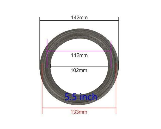 GHXAMP 2PCS Lautsprecher Schaum Reparatur Falten Rand Ring Subwoofer Lautsprecher Reparatur Zubehör DIY 5 ZOLL 6.5 ZOLL 8 ZOLL 10 12 ZOLL