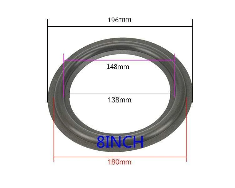 GHXAMP 2PCS Lautsprecher Schaum Reparatur Falten Rand Ring Subwoofer Lautsprecher Reparatur Zubehör DIY 5 ZOLL 6.5 ZOLL 8 ZOLL 10 12 ZOLL