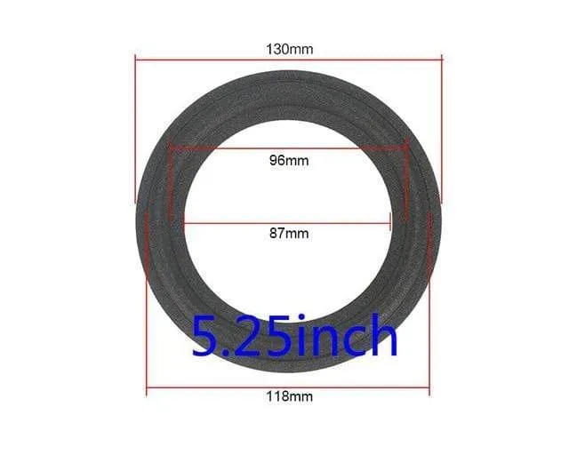 GHXAMP 2PCS Lautsprecher Schaum Reparatur Falten Rand Ring Subwoofer Lautsprecher Reparatur Zubehör DIY 5 ZOLL 6.5 ZOLL 8 ZOLL 10 12 ZOLL