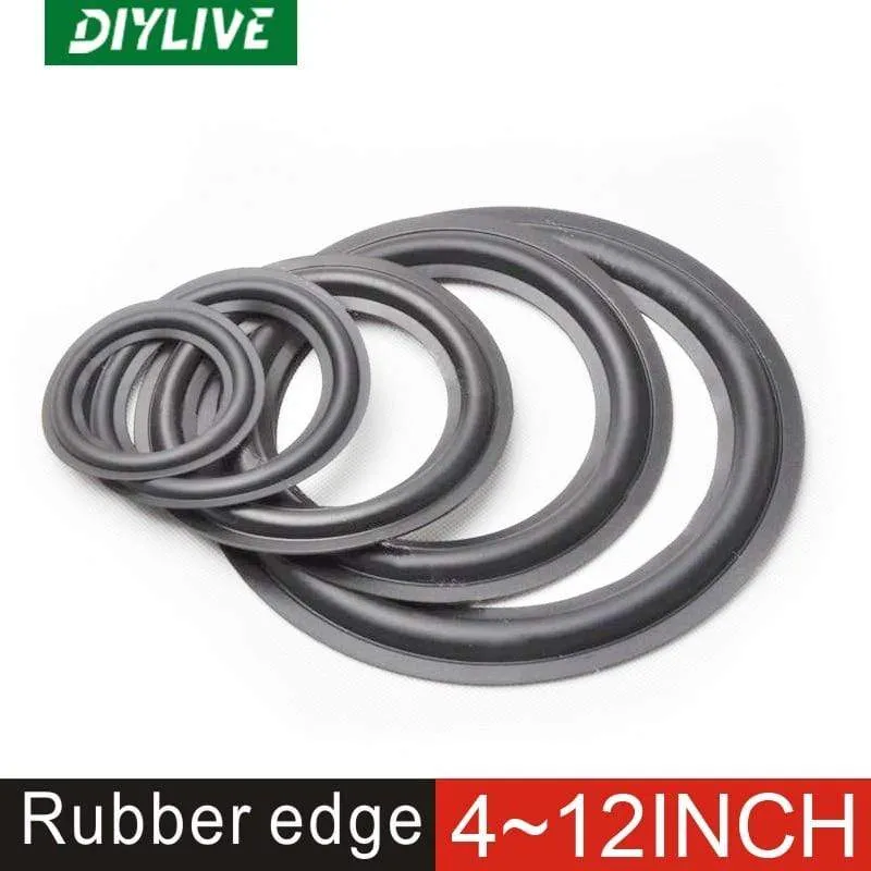 DIYLIVE 4-12 "Gummi-Sicke zusammenklappbarer Subwoofer-Ring Reparatur Lautsprecherbeschläge (100 ~ 300 mm) 4 "5" 5.5 "6.5" 7 "8" 10 "12"