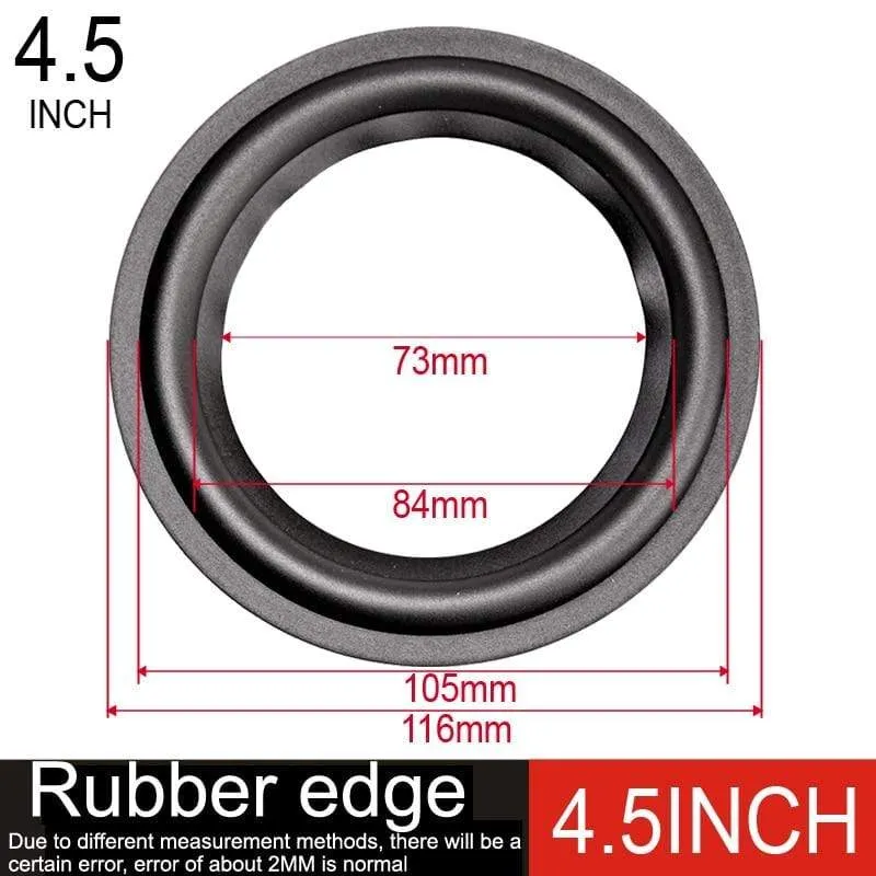 DIYLIVE 4-12 "Gummi-Sicke zusammenklappbarer Subwoofer-Ring Reparatur Lautsprecherbeschläge (100 ~ 300 mm) 4 "5" 5.5 "6.5" 7 "8" 10 "12"