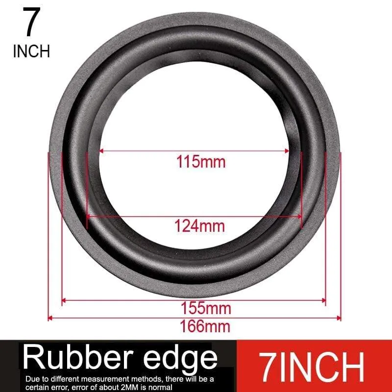 DIYLIVE 4-12 "Gummi-Sicke zusammenklappbarer Subwoofer-Ring Reparatur Lautsprecherbeschläge (100 ~ 300 mm) 4 "5" 5.5 "6.5" 7 "8" 10 "12"