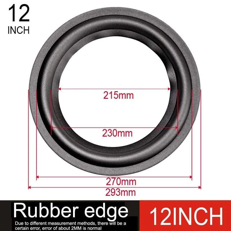 DIYLIVE 4-12 "Gummi-Sicke zusammenklappbarer Subwoofer-Ring Reparatur Lautsprecherbeschläge (100 ~ 300 mm) 4 "5" 5.5 "6.5" 7 "8" 10 "12"