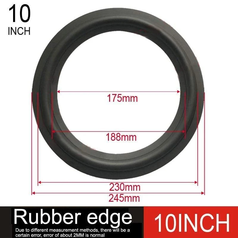 DIYLIVE 4-12 "Gummi-Sicke zusammenklappbarer Subwoofer-Ring Reparatur Lautsprecherbeschläge (100 ~ 300 mm) 4 "5" 5.5 "6.5" 7 "8" 10 "12"