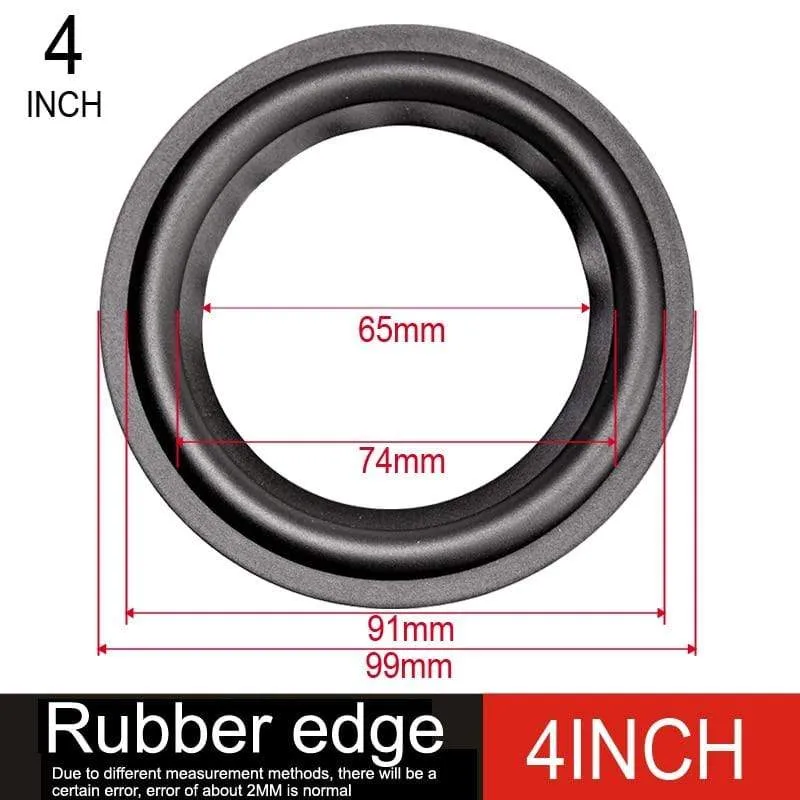 DIYLIVE 4-12 "Gummi-Sicke zusammenklappbarer Subwoofer-Ring Reparatur Lautsprecherbeschläge (100 ~ 300 mm) 4 "5" 5.5 "6.5" 7 "8" 10 "12"
