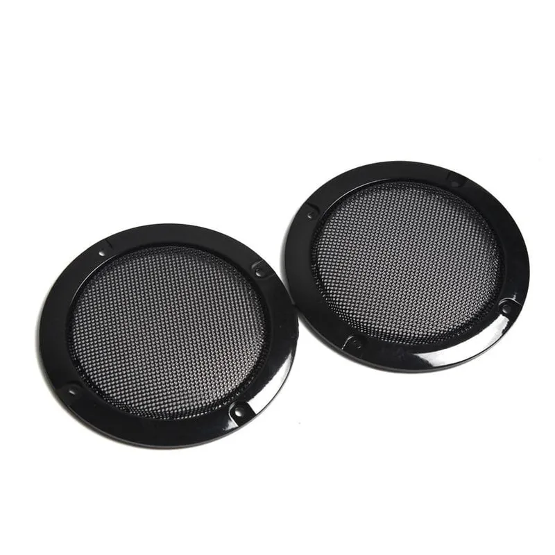 2PCS 2 zoll 3 zoll 4 zoll Schwarz Ersatz Runde Lautsprecher Schutzhülle Mesh Net Abdeckung Grille Kreis Lautsprecher Zubehör