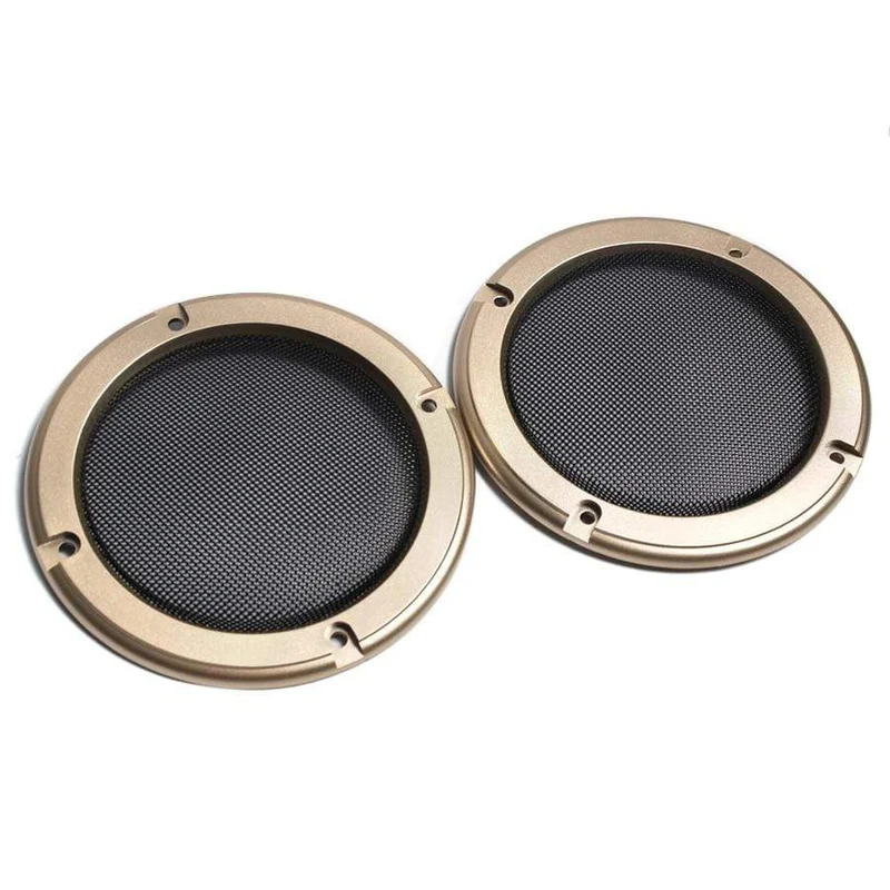 2PCS 2 zoll 3 zoll 4 zoll Schwarz Ersatz Runde Lautsprecher Schutzhülle Mesh Net Abdeckung Grille Kreis Lautsprecher Zubehör